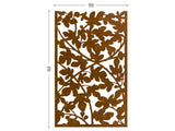 Figue tree perforated corten for terrace screens
