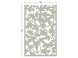 Figue tree lasercut grey aluminum for terrace screens