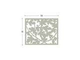 Figue tree lasercut grey aluminum for terrace screens