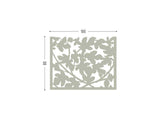 Figue tree lasercut grey aluminum for terrace screens