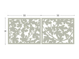 Figue tree lasercut grey aluminum for terrace screens