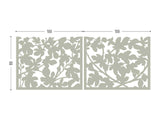 Figue tree lasercut grey aluminum for terrace screens