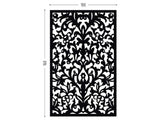 Lace black screen perforated lasercut aluminum divider