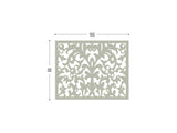 Lace grey screen perforated lasercut aluminum divider