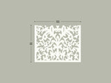Lace white screen perforated lasercut aluminum divider