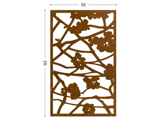 Quince corten screens outdoor room divider, wall decoration
