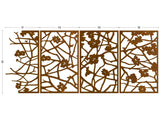 Quince corten screens outdoor room divider, wall decoration