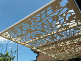 Quince screens pergola aluminum lasercut sunscreening