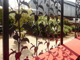 Stemona screen corten lasercut terrace divider