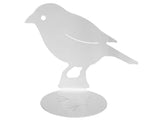 White bird aluminum lasercut profile design for garden and home decoration
