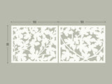 Figue tree lasercut white aluminum for terrace screens